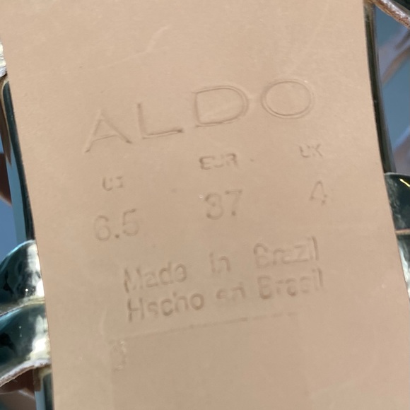 Aldo brand gold colored gladiator style heels - Picture 11 of 12